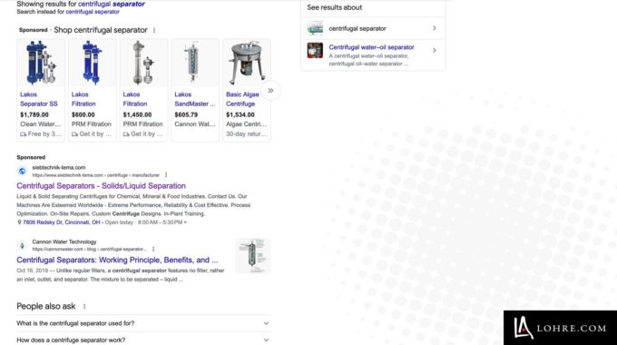 Google Adwords Digital Advertising Ppc Example Showing How Adwords Works Alongside Google Shopping Ads, Organic Search Results, And Questions Answered.