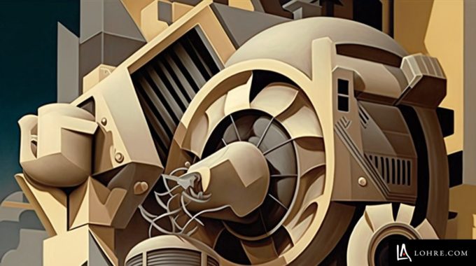 Industrial Equipment Marketing Image - Cubist Painting Of A Machine