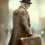 Illustration For Industrial Marketing Tips - A Man Holding A Briefcase In An Industrial Setting