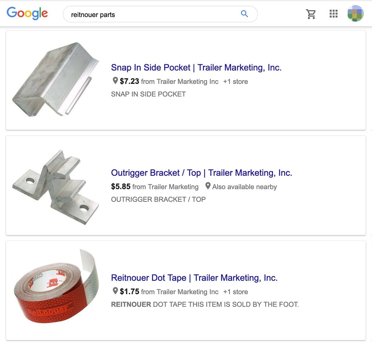 Google adwords shopping ads showing local Google Shopping Results