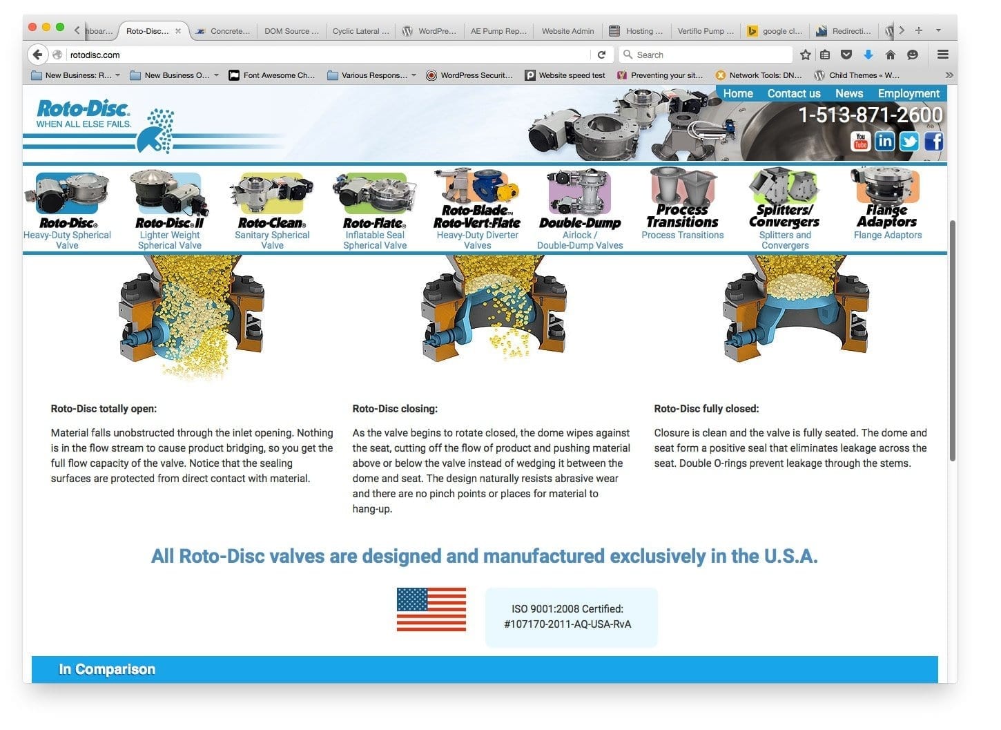 Mobile-friendly Web Design / Website Design for Rotodisc, Cincinnati