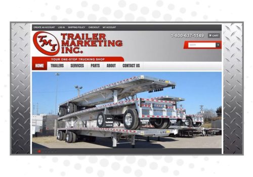 E-commerce Website For Industrial Trucking Supplier