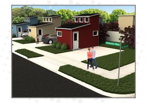 3D Construction Illustration Of A Neighborhood Built With Weatherproof Panels